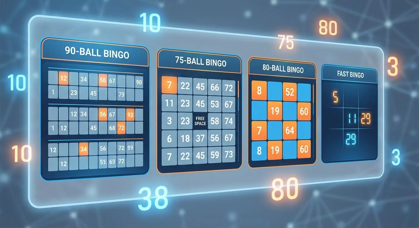 Översikt av olika digitala bingobrickor och bingotyper online