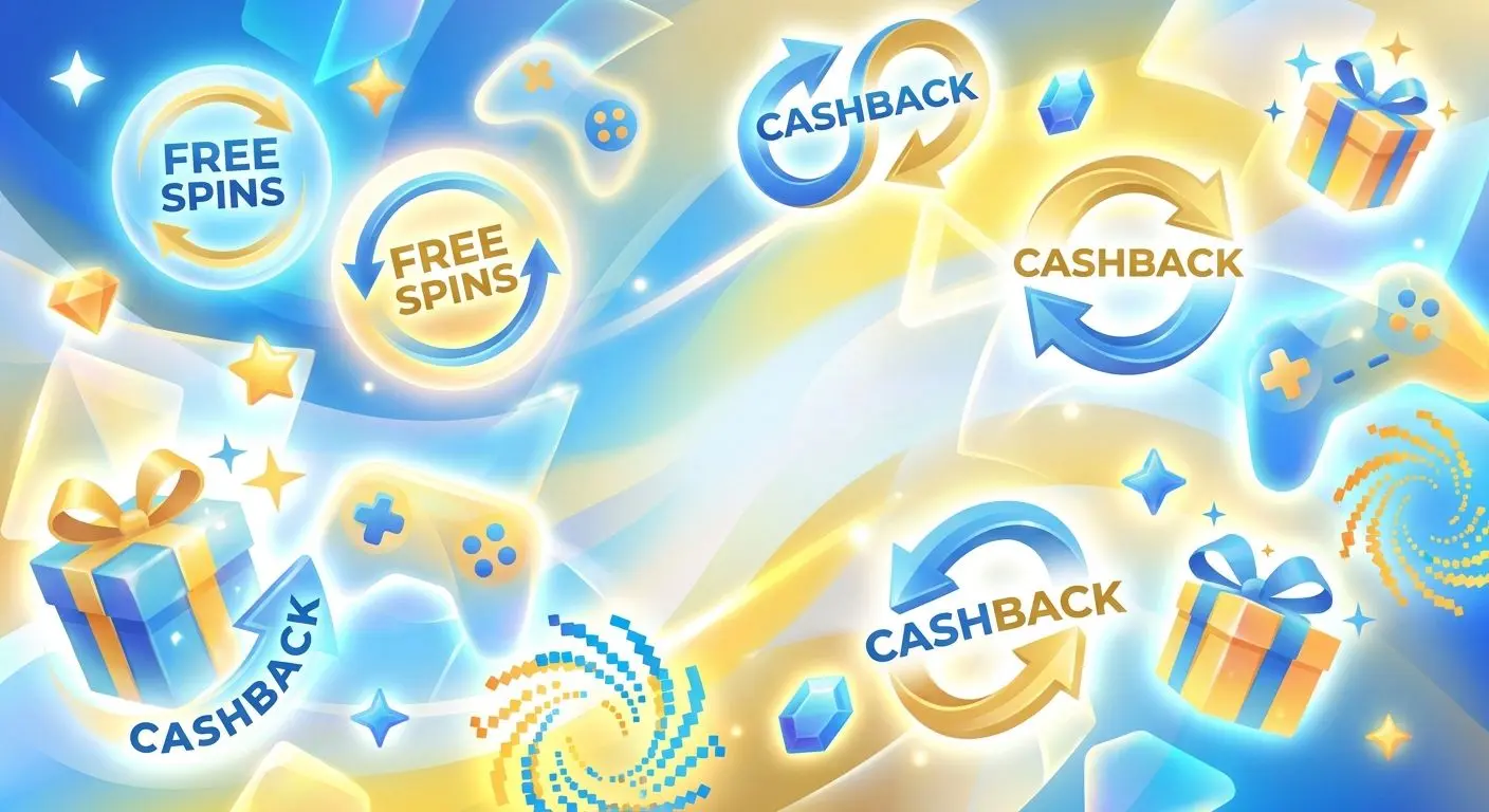 Översiktsbild av kampanjer med free spins och cashback