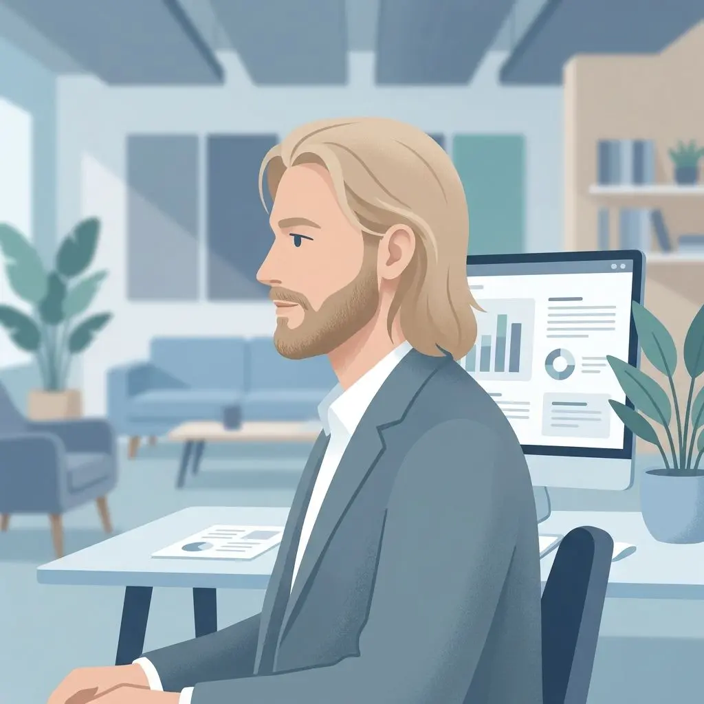 Illustrativ profilbild för skribent och analytiker