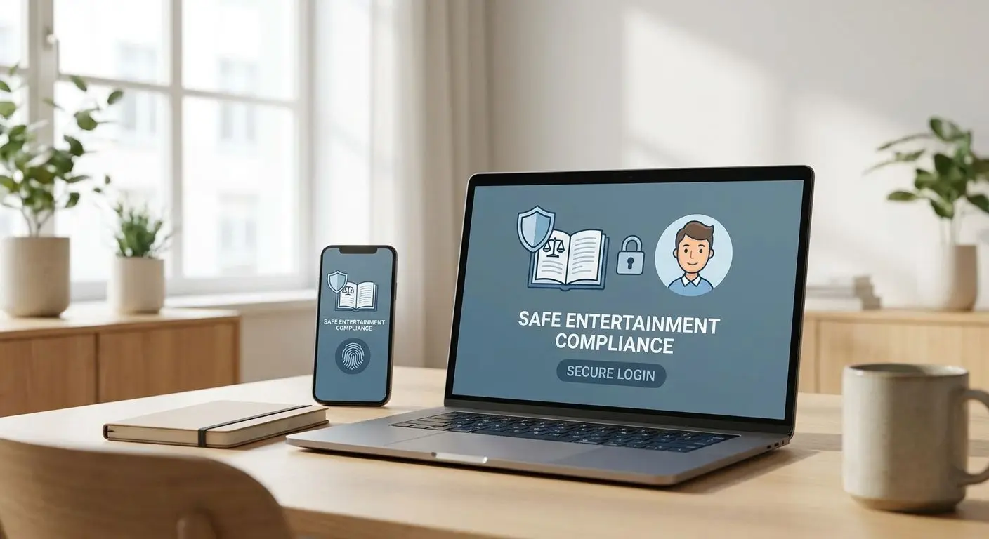 Trygg digital spelmiljö med säkerhet och regelikoner